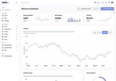 Vertical Menu - Light